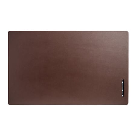 Dacasso Chocolate Brown Leather 38" x 24" Desk Mat without Rails PR-3411